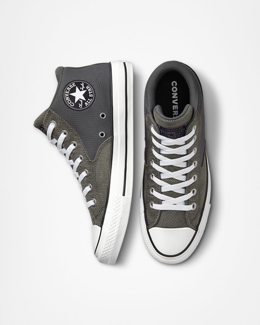 Zapatillas Altas Converse Chuck Taylor All Star Malden Street Workwear Hombre Gris Negras Blancas | PE E540PW